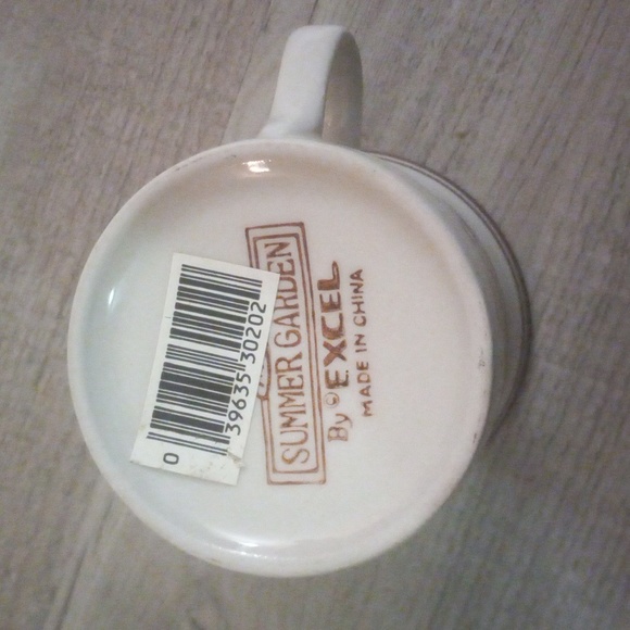 Set of 7 Vintage 1970’s “Summer Garden” by Excel Linda Coffee Cups, never used - Picture 3 of 4